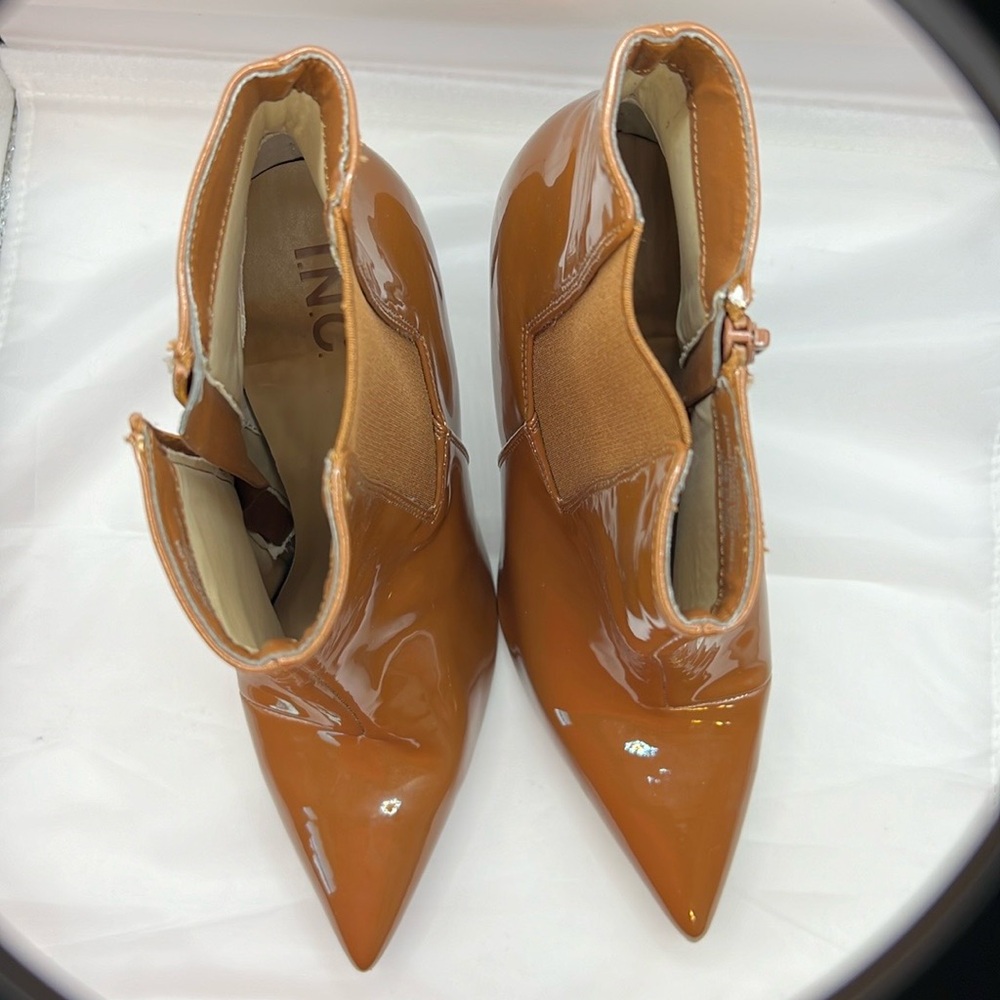 INC Katalina Brown Booties size 10 NWOB